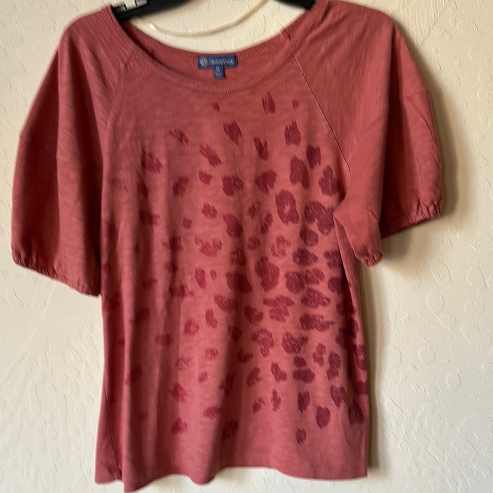 Democracy Pink Leopard Top - 100% Cotton